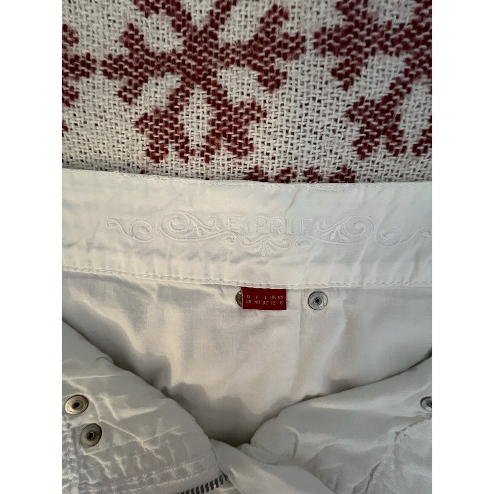 women's white skirt, cotton lined ,size S-M - Picture 6 of 6